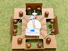 George Nelson Ball Wall Clock Brown Color Re-product Design Furniture Mid 20th picture