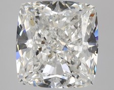 Natural Mined Diamond 3.01 CT Cert. GIA Cushion Cut Loose H color VVS2 clarity picture