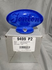 Fenton 9499 P2 Periwinkle Blue Slag Oval Logo Dealer Sign 2004 NIB picture