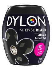 Dylon Machine Dye Pod Intense Black 350g for Fabrics Revive Jeans Towels picture
