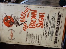 Bubbling Brown Sugar Theater Broadway Window Card Poster Omaha Nb. 1977 picture