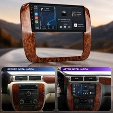 For GMC Yukon Chevy Tahoe Suburban 2007-2013 Car Radio CarPlay Android 15 GPS BT picture