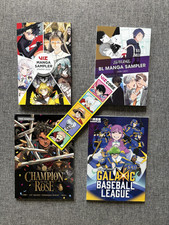 VIZ Anime NYC 2026 Manga Sampler Lot  Galactic Baseball BL Champion Rose picture