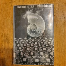 1974 INVISIBLE CITIES Italo Calvino Book HCDJ 1st Edition Post Modern Rare jef picture
