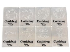 Provo Craft Cuttlebug Embossing Folders Lot of 8 Floral Sentiments picture