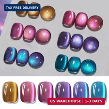 Born Pretty Cat Magnetic Eye Gel Nail Polish Set with Magnet 6 Colors Blue picture
