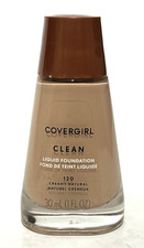 CoverGirl Clean Liquid Foundation # 120 Creamy Natural New Sealed picture