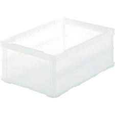 TRUSCO Thin Folding Container 30L Transparent TSK-O30B-TM x 3 picture