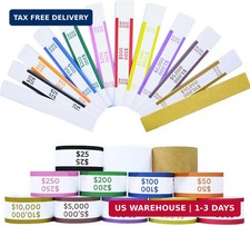 600PCS Money Bands for Cash Self Adhesive Currency Straps ABA Colors picture
