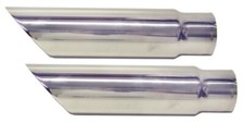 1968-1969 Corvette Exhaust Tips Polished Stainless Steel Pair picture