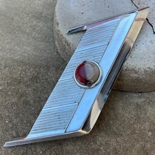 GAZ 24 Volga Vintage Side Pillar Trim, Chrome Side Molding, USSR Original 1 pcs picture