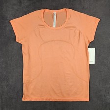 Lululemon Swiftly Tech 2.0 Shirt Womens 20 Sunny Coral Short Sleeve LW3DFMS NEW picture