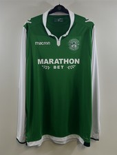 Hibernian L/S Home Football Shirt 2017/18 Adults 5XL Macron A443 picture
