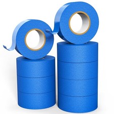72 Rolls Blue Painters Masking Tape, 2 Inch x 60 Yards 5.5 Mil, Walls Painting picture