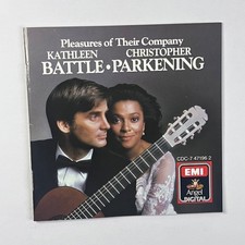 Kathleen Battle Christopher Parkening Pleasures of Their Company CD 1986 picture