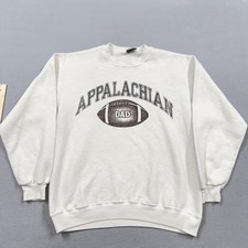 Vintage Appalachian Mountaineers Sweatshirt Mens White NCAA Football Jansport picture
