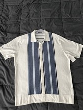 Genuine Malbon Golf [VACATION CLUB] Gabbiano Knit Button Up IVORY (MAN) picture