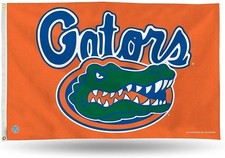 University of Florida Gators Premium 3x5 Feet Flag Banner, Orange Design, Metal picture