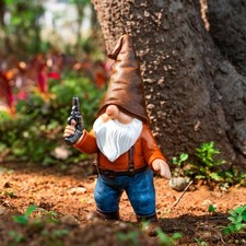 Wondhome Funny Garden Gnome Statues 7 Armed Gnomes Tactical Guarding Gnomes picture