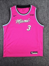 Nike Dwyane Wade Miami Heat Vice City Pink Rare Swingman Jersey Women's Size XL picture