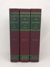 An Exposition of Hebrews 3-Volume Set Arthur W. Pink 1954 picture