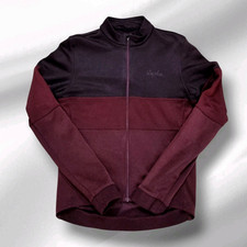 Rapha TriColour Cycling Jersey Women’s Medium Maroon Merino Blend Long Sleeve picture