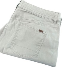 Duck Head Canvas Pants Mens 36/32 Khaki Straight Leg Stretch Workwear Trousers picture