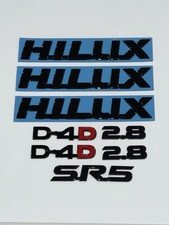 For Toyota Hilux 2.8 PREMIUM GLOSS Piano Black Badge SET picture