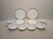 Vtg Corelle Spring Blossom Crazy Daisy Dinnerware 12-pc Service for 2  picture