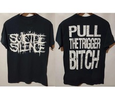 Vintage Suicide Silence Pull The Trigger Btch Band reprint T-Shirt - USA picture