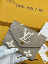 Louis Victorine Wallet Monogram Empreinte Leather Greige New picture