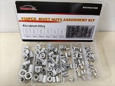 150Pc Aluminum Alloy M3-M10 Flat Head Metric Threaded Rivetnut Nutsert Rivet Nut picture