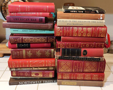 Lot of 6 Vintage Big Thick Old Hardcover Books Library Decor picture
