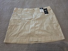 NWT Lee Women's Mid rise Skort 112330965 Pioneer Beige Ultra Soft Waistband picture