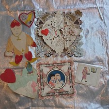 1900's ANTIQUE VALENTINE  Christmas Cards  lot  picture