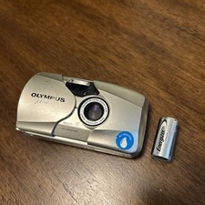 Silver Olympus MJU II Stylus Epic 35mm F2.8 LENS μ film camera US Seller Works picture