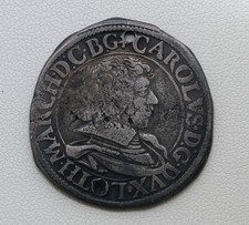 1629 France Duchy of Lorraine King Charles IV AR Silver Teston Coin /F20 picture