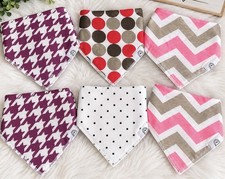 6PCS Bibs Cotton Newborn, Baby Bandana/Scarf Set, Multicolor picture