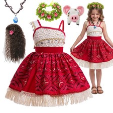 Girls Halloween Cosplay Movie Moana Ocean Adventure  Vaiana Princess Party Dress picture