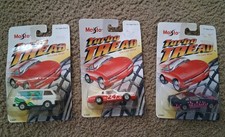 Vtg. 1992 Maisto Lot Of 3 Turbo Tread Die Cast Cars picture