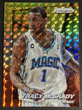 2014-15 Panini Prizm #190 Tracy McGrady Red Yellow Mosaic Prizm SP Legend picture
