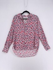 NWOT Frank & Eileen Mary Floral Italian Linen Button Front Shirt SIZE S picture