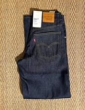 *BNWT* Women's Levi's Premium Baggy Dad Barrel Jeans Dark Indigo Blue Size 27×32 picture