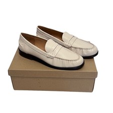 Madewell Women's Penny Loafer Leather NJ256 Pale Oyster Size 9 picture