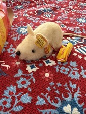 Steiff Fiep Mouse Plush Vintage Button in Ear Tag 2170/10 Germany Austria 10cm picture