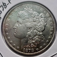 1878-P 8TF $1 MORGAN SILVER DOLLAR 8 TAIL FEATHERS picture