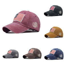American Flag USA Baseball Cap - Tactical Army Cotton Casual Hat America picture