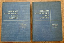 German Literature Since Goethe Vols 1 and 2  1958/59 Pub picture