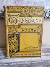 Antique 1882 The Complete Poetical Works of Alfred Lord Tennyson Illustrated HC picture