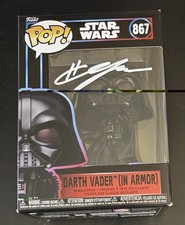 Hayden Christensen (Star Wars) Signed Darth Vader Funko Pop JSA COA CT71064 picture